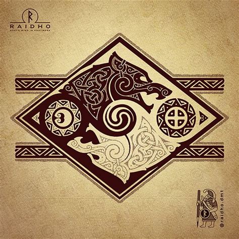 Hati And Skoll Knotwork Tattoo Design By Raidho In 2025 Norse Tattoo Hati And Skoll Knotwork Tattoo Design By Raidho In 2025 Norse Tattoo