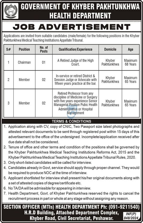 Health Department Jobs