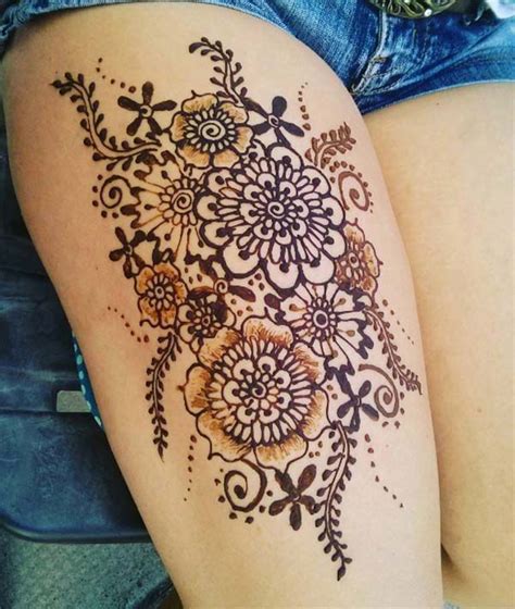 Henna Mehndi Tattoo Designs Idea For Thigh Tattoos Ideas Henna Mehndi Tattoo Designs Idea For Thigh Tattoos Ideas