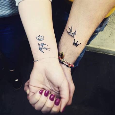 His And Hers Crown Matching Tattoos