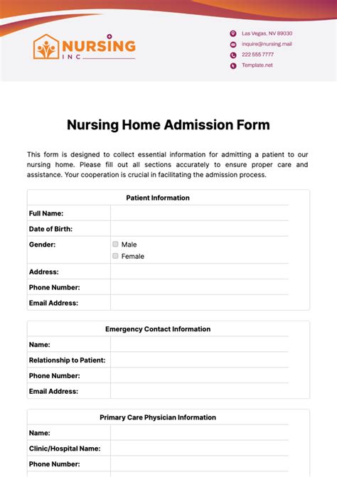 Home Health Admissions Paperwork