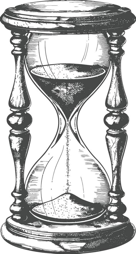 Hourglass With Engraving Style Black Color Only 46012851 Vector Art At Hourglass With Engraving Style Black Color Only 46012851 Vector Art At