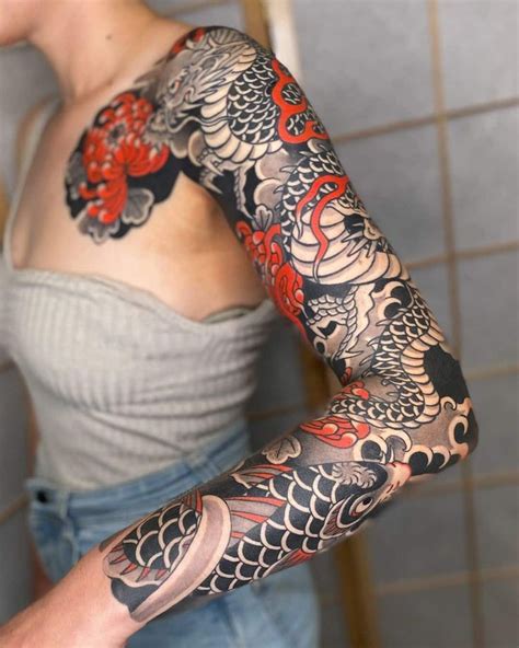 Japanese Back Tattoo Irezumi Arm Jens Schnettler Back Tattoo