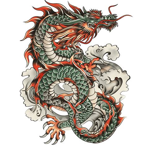 Japanese Dragons Tattoo Designs