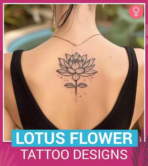 Japanese Lotus Flower Tattoo Designs