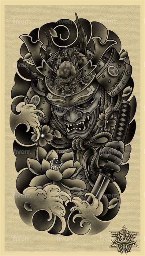 Japanese Samurai Tattoo Drawings