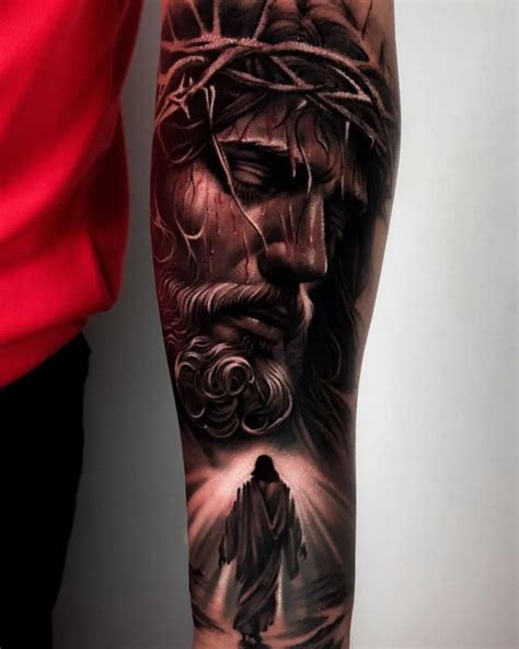 Jesus Forearm Tattoo Designs Bronctattooaus Com