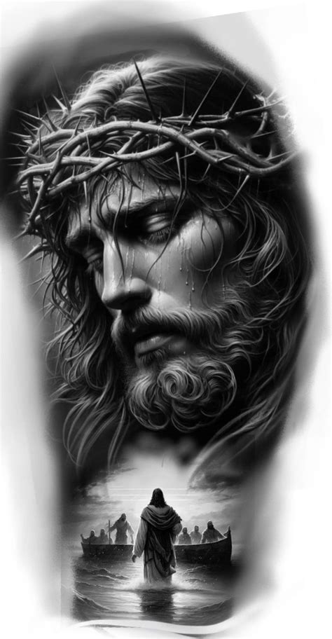 Jesus Tattoo Design Tattoo Design Book Sketch Tattoo Design Neck