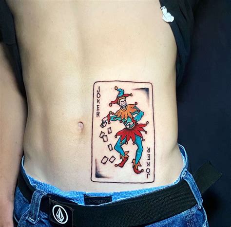 Joker Playing Card Tattoo