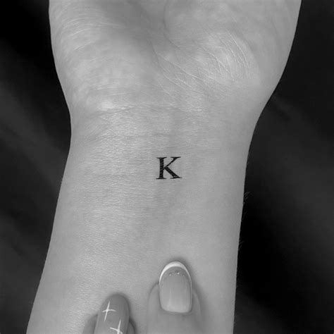 K Letter Temporary Tattoo Set Of 3 Etsy