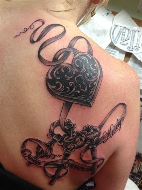 Key Heart Name Tattoos Key Heart Name Tattoos