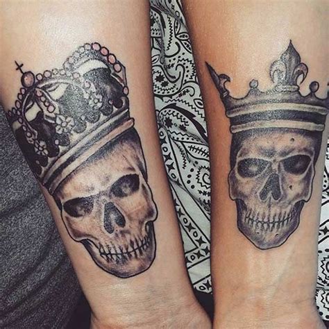 King And Queen Skull Tattoo Designs King And Queen Skull Tattoo Designs
