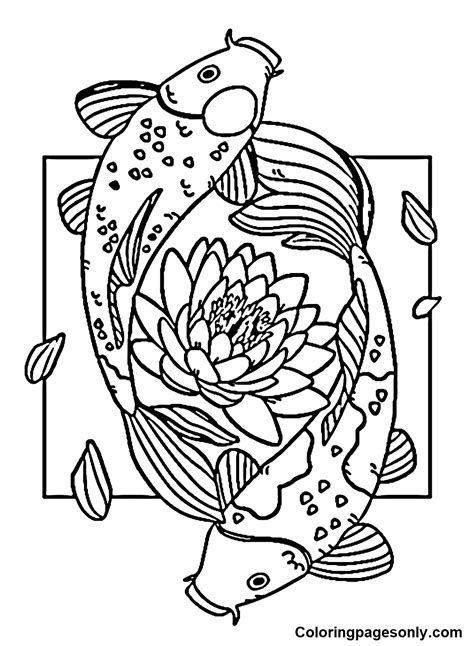 Koi Fish Coloring Pages Coloring Pages For Kids And Adults Koi Fish Coloring Pages Coloring Pages For Kids And Adults