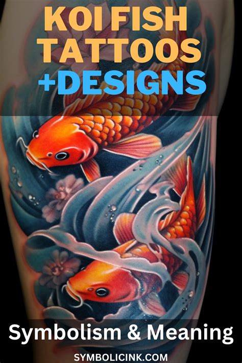 Koi Fish Tattoo Meaning Symbolism And Designs