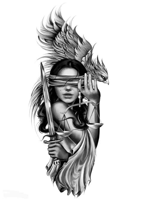 Lady Warrior Tattoo Small