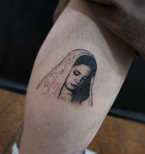 Lana Del Rey Tattoo Handpoked By Gigi Handpoke From Argentina 1205Rl