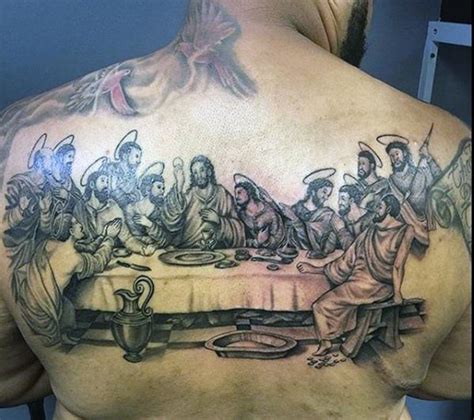Last Supper Back Tattoo Last Supper Back Tattoo