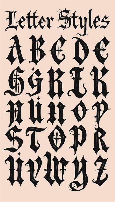 Lettering Font For Tattoos Inkwell Gothic In 2025 Lettering Fonts