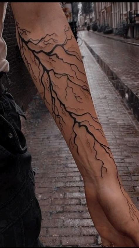 Lightning Bolt Vein Tattoo At Ben Lackey Blog