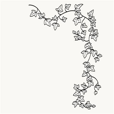 Line Clipart Ivy Simple Ivy Tattoo Design Free Transparent Clipart