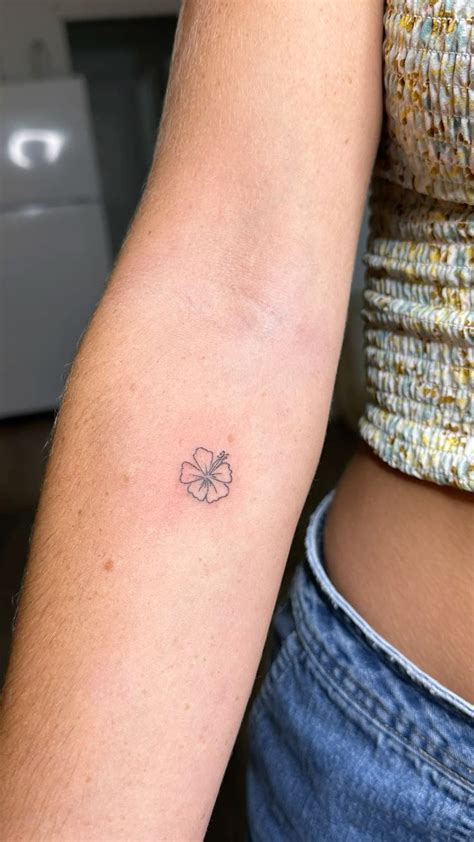 Little Hibiscus Flower Tattoo Flash Design Kauai Hawaii Fairy Tats Little Hibiscus Flower Tattoo Flash Design Kauai Hawaii Fairy Tats