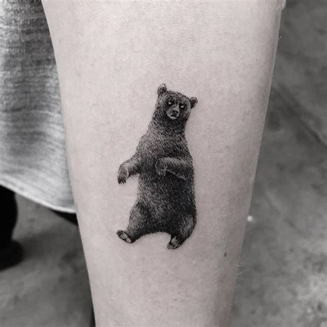 Lovely Black Bear Tattoo Tattoogrid Net