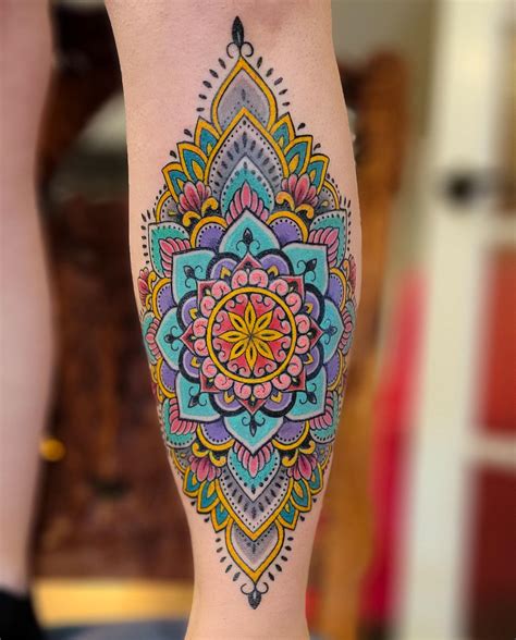 Mandala Tattoo Color Mandala Tattoo Color