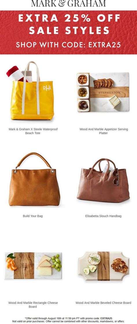 Unlock Big Savings with Exclusive Mark & Graham Promo Code