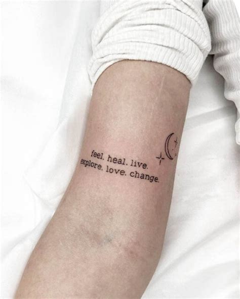 Meaningful Cute Word Tattoos