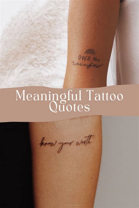 Meaningful Tattoo Quotes Phrases Tattoo Glee Meaningful Tattoo