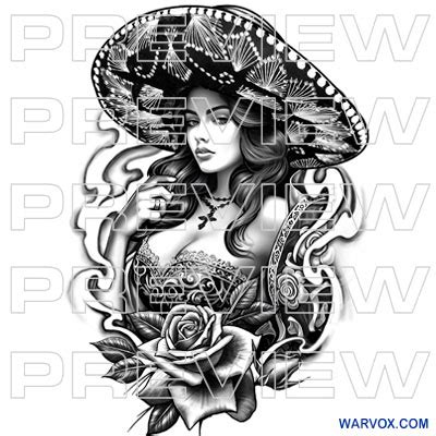 Mexican Charra Tattoos Printable Calendars At A Glance