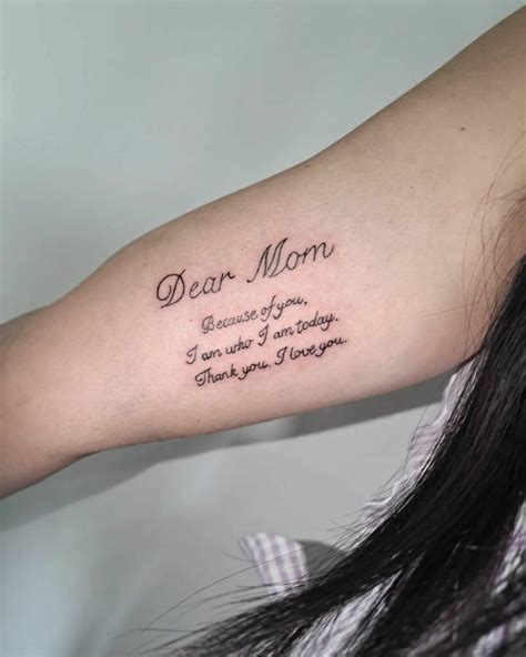 Mom Quotes From Daughter Tattoos Mom Quotes From Daughter Tattoos