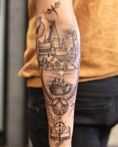 N Pady Harry Potter Tattoo Sleeve Vynikaj C N Pady Harry Potter Tattoo Sleeve Vynikaj C
