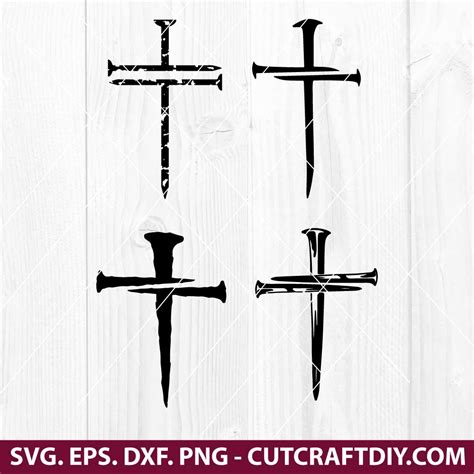Nail Cross Svg Amp Png Free Christian Cut Files
