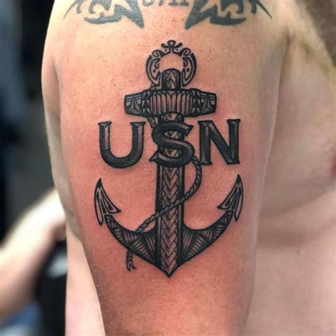 Navy Anchor Tattoo