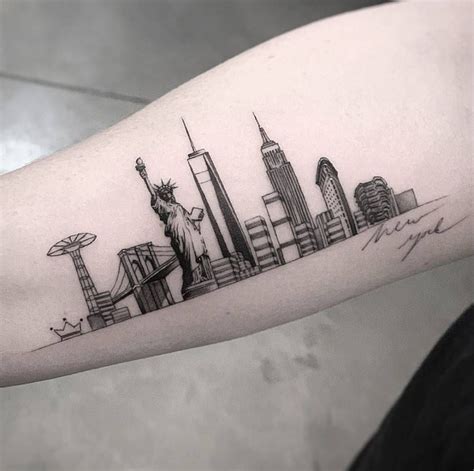 New York City Skyline Tattoos Tattoofilter Artofit