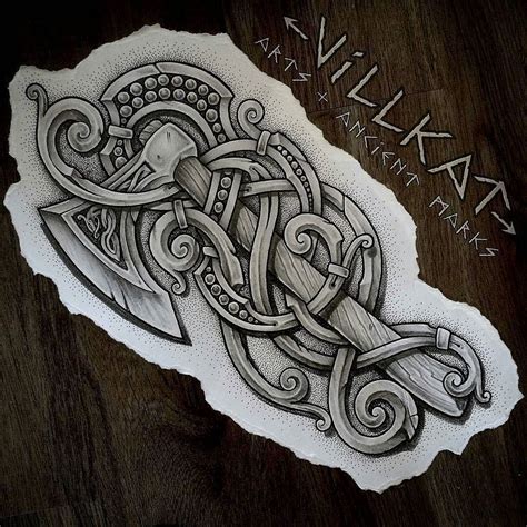 Norse Viking Axe Tattoo Designs Printable Calendars At A Glance