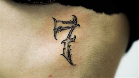 Number 7 Tattoo Fonts