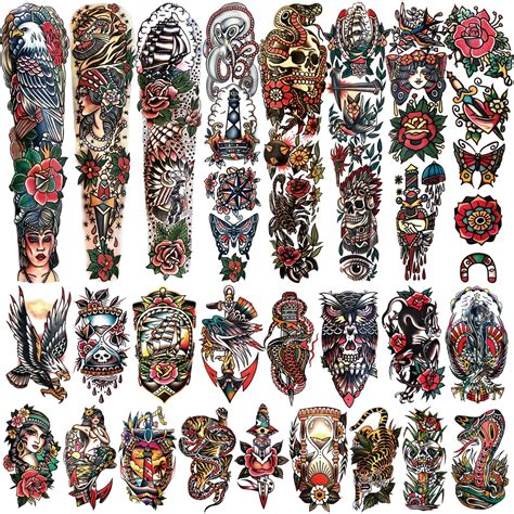 Old School Sleeve Tattoos Old School Sleeve Tattoos