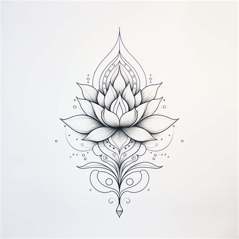 Ornamental Fine Line Boho Lotus Tattoo Design Etsy Canada Lotus Ornamental Fine Line Boho Lotus Tattoo Design Etsy Canada Lotus