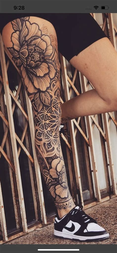 Pin By Tara Thrasher On Tats I Like Leg Tattoos Women Full Leg
