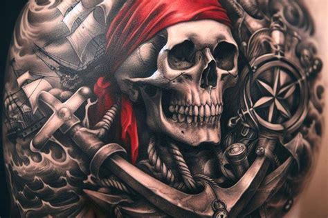 Pirate Skull Tattoo The Ultimate Symbol Of Adventure And Rebellion