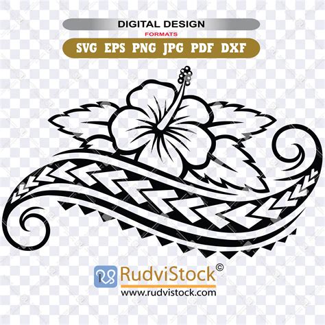 Polynesian Tribal Flower Heat Transfer Svg For T Shirts Rudvistock Polynesian Tribal Flower Heat Transfer Svg For T Shirts Rudvistock