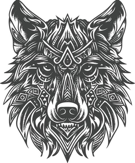 Poster Tribal Wolf Tattoo Vector Illustration Pixers Us Poster Tribal Wolf Tattoo Vector Illustration Pixers Us