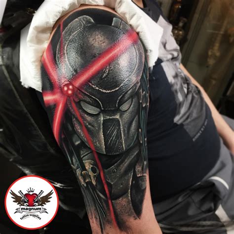 Predator Helmet Tattoo