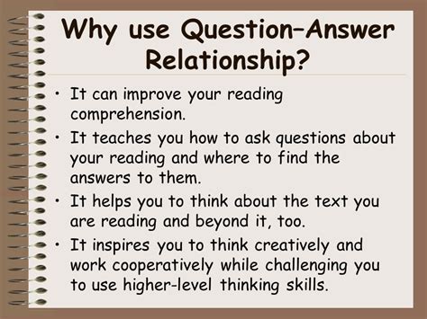 Mastering Question Answer Relationships for Enhanced Learning
