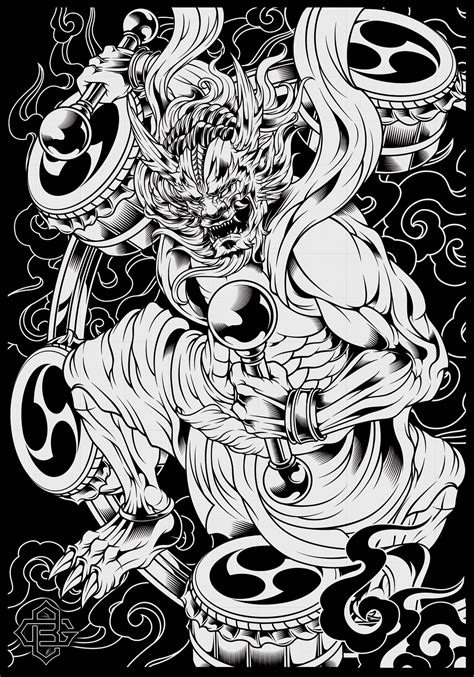 Raijin Tattoo Design Design Talk Raijin Tattoo Design Design Talk