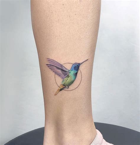 Red Hummingbird Tattoo Photos