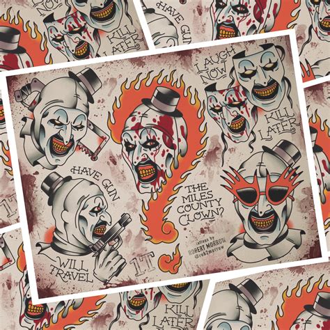 Retro Tattoo Flash Of An Evil Clown Art Board Print For Sale By Donkeh23 Redbubble Retro Tattoo Flash Of An Evil Clown Art Board Print For Sale By Donkeh23 Redbubble