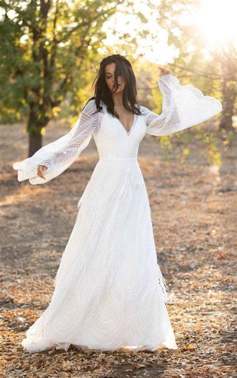 Romantic Boho Wedding Dress Trends 2023